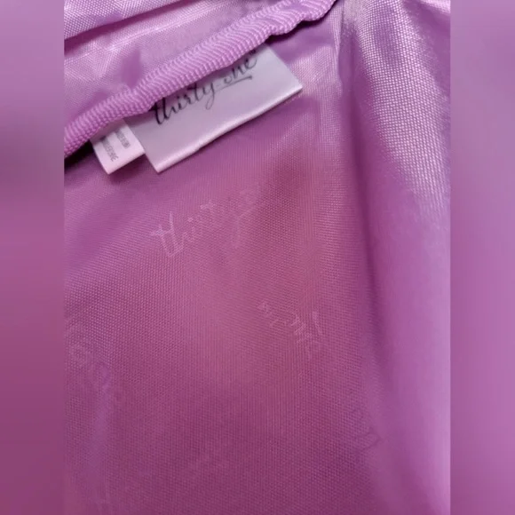 Thirty-One Sling Crossbody Purple & Gray EUC - Picture 11 of 15